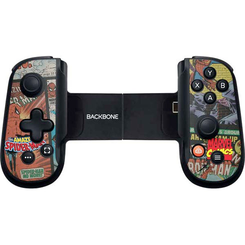 Marvel Classic Comics Amazing Spider-Man Collage Backbone One for iPhone Game Controller Skin